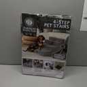 AKC 4-Step Pet Stairs Durable, Non-Slip Steps for Small Dogs and Cats, Washable Cover, Simple No-Tool Assembly, Supports Up to 50 lbs