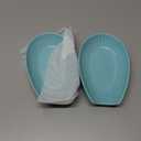 Ceramic Spoon Rest for Kitchen Counter 6 Inch Farmhouse Porcelain Spoon Holder, Heat-Resistant & Easy Clean Design for Cooking, Coffee, Stovetop Use, 2 PCS, Blue