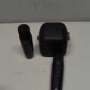 Mini Karaoke Machine, Portable Bluetooth Karaoke Speaker with 2 Wireless Microphones and Party Lights for Kids and Adults, Birthday Gifts for Girls Boys Family Home Party (Black)