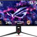 ASUS ROG Swift 32 4K OLED Gaming Monitor (PG32UCDMR) 4K (3840 x 2160), QD-OLED, 240Hz, 0.03ms, G-SYNC Compatible, 99% DCI-P3, USB-C 90W, DisplayWidget, DisplayPort 2.1