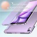 JETech Case for iPad Air 11-Inch M3/M2 (2025/2024), iPad Air 5 (2022 5th Generation 10.9-Inch), Slim Stand Hard Back Shell Cover with Auto Wake/Sleep (Light Purple)