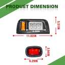 LED Golf Cart Headight Taillight Kit for Club Car Ds 1993-UP 12V Upgrade Basic Light Kit Compatible with Club Car DS