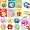 Valentines Day Gifts Cards for Kids, 24 Pack Valentines Greeting Cards with Fluid Glitter Fidget Spinners Toys for Kids School Classroom Exchange, Valentines Party Favors Prizes for Boys Girls