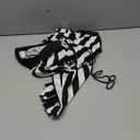 3 Pcs Referee Shirt, Referee Costume Men Women Zipper Collar Black and White Striped Ref Shirt for Football Soccer Sports (Large)
