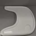 Baby High Chair Tray Compatible with Stokke Tripp Trapp (V2+ Baby Set) Replacement Feeding Tray with Built-In Cup Holder, Smooth Surface for Strong Suction, BPA-Free & Dishwasher Safe - White