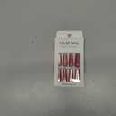 Red Cat Eyes Press On Nails,12 Sizes - 24 Pcs Soft Gel Red Long Coffin Fake Nails Kit with Nail Glue, Natural Reusable Stick On False Nails for Women and Girls SK1054