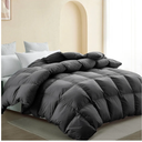 SNOWMAN Premium Down Comforter King Size, Luxurious All Season Duvet Insert with Cotton Blended Fabric, 44oz Fill Weight 3D Baffle Box Design Hotel Bedding Comforter (Dark Grey,106"x90")