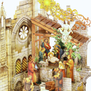 Pop up Christmas Cards Nativity, Holy Night Nativity, 3D Elegant Religious Card with Envelope for Holiday, Manger Scene, Angel, Jesus Christ, Holy Family,Handcrafted Decoration, Merry Christmas Gift