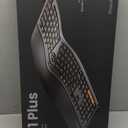 Backlit Bluetooth Ergonomic Keyboard, ProtoArc EK01 Plus Full Size Wireless Split Keyboard with Dual Bluetooth and USB, Cushioned Wrist Rest, Rechargeable for Windows/Mac/Android, Grey Black