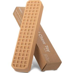 Durable Chew Toy for Medium Dogs - Peanut Butter Flavor Dental Chew Toy, Long-Lasting Nylon for Aggressive Chewers, Reduces Tartar and Plaque (1 pack)