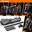 Black Pilates Board,Pilates Reformer Sets,Multifunctional Abdominal Pilates Board for Home Workout Equipment,Portable Foldable Ab Board Pilates Exercise Machine,Pilates Reformer Board for Women