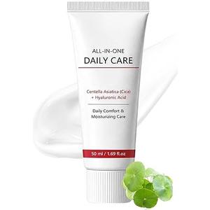 5 x Fmnung All-In-One Skin Moisturizer Cream for Face, Centella Acid Formula, Hydrated & Radiant-Looking Skin, Lightweight & Gentle for All Skin Types