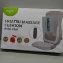 Mynt Massage Chair Pad with 4 Deep Kneading Nodes, Shiatsu Back Massager for Chair