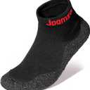 Joomra Womens Mens Minimalist Barefoot Sock Shoes | Zero Drop | ECO Vegan | Multi-Purpose & Ultra-Portable Water Footwear (All Black)
