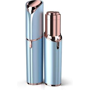 Facial Hair Remover for Women - as Seen on TV Painless Face Shaver - Electric Hair Removal Device for Face Lips Peach Fuzz with Light (Blue)