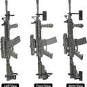 UNITEDPOWER Gun Rack Wall Mount, Metal Shotgun Rack Indoor, Adjustable Rifle Storage Holder with Soft Padding, Gun Display Stand for Closet, Version Parallel to The Wall