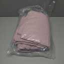 FLYMME Pink Twin Quilt Bedding Set Thin Lightweight Bedspreads,Modern Style Geometric Weave Stripe Pattern,Soft Microfiber Bed Coverlet for All Season (1 Quilt, 1Sham)
