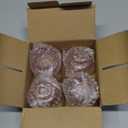 Kate Aspen Rose Gold Taper Candle Holders for Candlesticks Set of 4, Ribbed Glass Candlestick Holders, Votive Candle Holder Decor Accents, Pink Room Styling, Wedding & Home Centerpieces, Table Decor