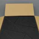 22-Pack Acoustic Panels,12"x12"x0.4" Soundproof Wall Panels, Peel & Stick Sound Proof Foam Panels for Walls, Geometric Noise Reduction Panels for Home Office,Studio (Black)