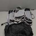 Compression Packing Cubes, Gonex Extensible Storage Mesh Bags Organizers (Set of 6, 6-Black)