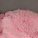 XeGe Plush Shaggy Duvet Cover Set, Luxury Ultra Soft Crystal Velvet Fluffy Bedding Sets 3 Pieces(1 Furry Faux Fur Comforter Cover + 2 Fuzzy Faux Fur Pillow Cases), Zipper Closur (King, Light Pink) 