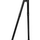 Carlisle FoodService Products Duo-Pan Lobby Broom and Dustpan Set  36" Upright Broom with 2-Piece Handle and Pivoting Pan  Compact Commercial Floor Tool for Tight Spaces, Black