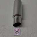 EVIL ENERGY Exhaust Muffler,Stainless Steel Exhaust Tip,Universal 14.6" Length (Non Burnt,2" Inlet 3" Outlet)