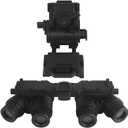 Tactical Airsoft Hunting Dummy Night Vision Goggles with Helmet Mount for PVS15/PVS18/GPNVG18, No Function Binoculars Night Vision Cosplay Prop (Black)