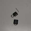 Dovick- Waterproof Airtag Keychain Holder Case,Screw Full Cover Compatible with Apple Air Tag Tracker Key Ring (Black 1Pack)