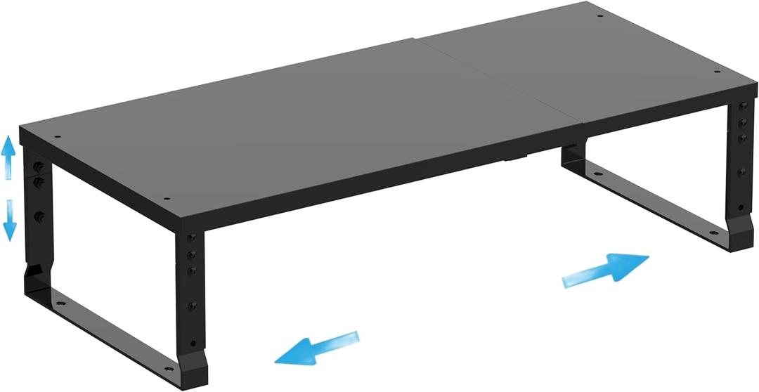 Expandable Spice Rack Organizion for Kitchen Cabinet, Seasoning,Bathroom Organizer Display Shelf, Stackable Multi-Purpose Shelves.Easy-to-Install1Pack/Black,Medium