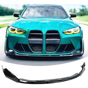 Front Bumper Lip Splitter Spoiler Fit for BMW M3 G80 M4 G82 G83 2021 2022 2023 2024 2025 Painted Gloss Black Accessories Air Chin Body Kit