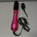 Aima Beauty One Step Hair Dryer & Volumizing Hot Air Brush, Ceramic Straightener Brush, Curler & Hot Comb 4 in 1 Salon Ionic Hair Brush, Rose Pink