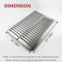 Lava Grate, Heat Plate Replacement for Ducane 804, 1204, 1205, 2004 | 1 Pack, Stainless Steel Grill Replacement Parts for Ducane 1204