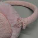 PESAAT Winter EarMuffs for Kids Outdoor Boys Knitted Ear Cover Plush Toddler Girls Ear Warmer 3-8 Years (One Size, Pink)