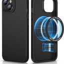 ESR Hybrid Magnetic Case with HaloLock, Compatible with iPhone 14 and 13 , Compatible with MagSafe, Shockproof Military-Grade Protection, Smooth Grip, Classic Series, Black