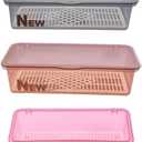 3pcs Plastic Cutlery Storage Boxes Utensil Organizer for Home Color Ideal for Chopsticks and Silverware Compact Kitchen Storage Solution