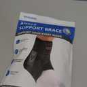 Slim-Fit Ankle Brace for Sprained Ankle, Quick Lace Up Ankle Support for Women Men with 2 Auto-Shaped Pads, Air Fabric Cool Ankle Stabilizer for Injury Recover, Running,Sports, L(13-14)