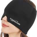 Migraine Relief Cap, Reusable Headache Relief Cap with Hot & Cold Therapy, Soothing Headache Hat, Odorless Gel Ice Head Wrap for Tension, Stress & Sinus, Headache & Puffy Eyes (M)