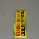 Student Driver Magnet for Car - Upgraded Please Be Patient Student Driver Vehicle Bumper Magnetic Sticker, Stronger Magnetic New Student Driver Safety Warning Reflective Signs for Beginner, Set of 3 (Yellow&red-thicken)