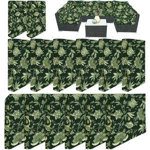 14Pcs Patio Cushion Covers Replacement, Outdoor Furniture Cushion Covers Waterproof, Patio Furniture Cushion Covers with Zipper.
