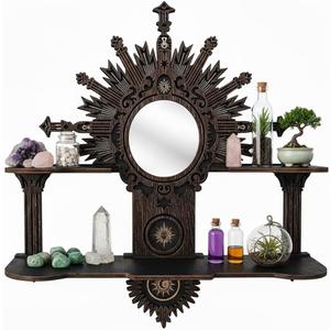 Gothic Shelf for Wall, Trinket Shelf, Gothic Mirror Decor, Vintage Shelf, Large