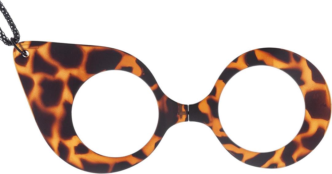 DIDINSKY Reading Glasses or Magnifying Glass. Increase Pendant with Chain. Binocular without Sideburns for Men and Women. Havana Brown +2.0 - MUSA BUTTERFLY