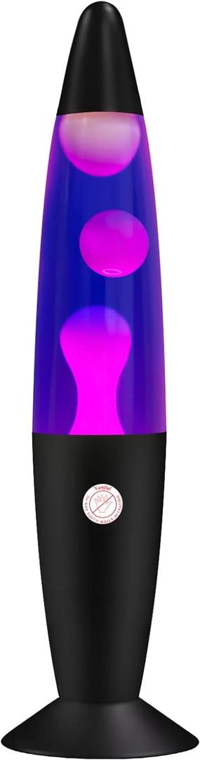 Purple Liquid Motion Lamp for Adults and Kids Magma Motion Lamps with White Wax Flows for Home Christmas Thanksgiving Day Decoration Cool Nightlight Lamp with Black Base