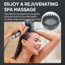 Cobbe Ion Drops Filtered Shower Head with Handheld, High Pressure 5 Spray Mode Showerhead with Filters, Built-in Power Wash for Hard Water - Remove Chlorine - Reduces Dry Itchy Skin, Gray