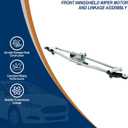 Front Windshield Wiper Motor and Linkage Assembly Compatible with Jeep Wrangler 2007-2018 Wrangler JK 2018 Replaces 55077859AB 55077859AC 55077859AD 602105AS