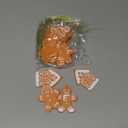 Zhanmai 24 Pieces Christmas Gingerbread Man Hanging Ornaments Christmas Tree Gingerbread Man Decorations Cute Xmas Hanging Ornaments Traditional Xmas Tree Party Decors