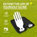 Scott Edward Golf Glove Case Holder with Golf Glove Shaper Protective Golf Accessories Case Bag Hard Case Organizer with Storage Slots for Balls, Tees, Markers, Golf Gifts for Men & Women