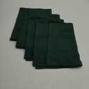 Encasa XO Kitchen Dish Towels Set | Dark Green | Waffle Weave and Flat Hand Tea Towel | 28"x18" | Quick Drying Reusable Cotton Washcloths | Multipurpose Lightweight Dishcloths Set of 4