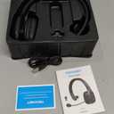 TECKNET Trucker Bluetooth Headset, Trucker Bluetooth Headphones with Microphone AI Noise Canceling Wireless On Ear Headset, Hands Free Wireless Headset for Cell Phone Computer Office Home (Black)