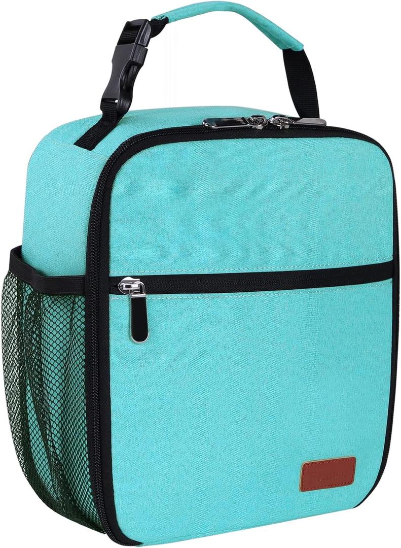 Femuar Lunch Box for Men Women Adults Small Lunch Bag for Office Work Picnic  Reusable Portable Lunchbox, Blue